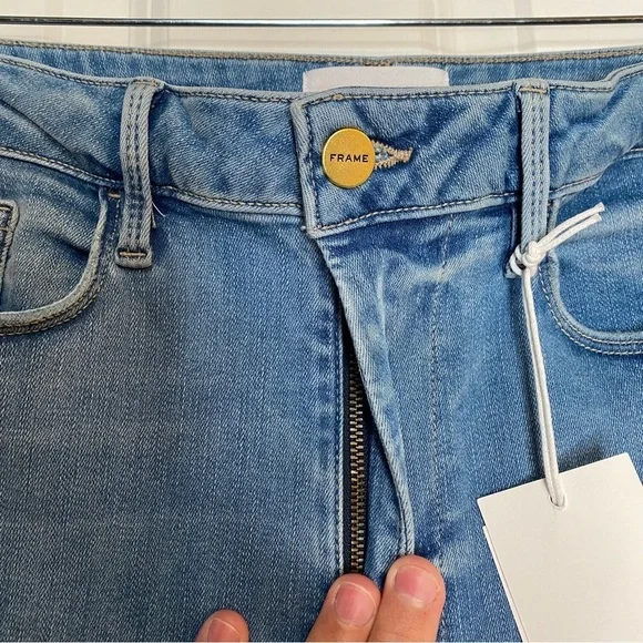Frame Le One Skinny Jeans in Caspio Blue Size 2 Fits 30-34 New With Tags